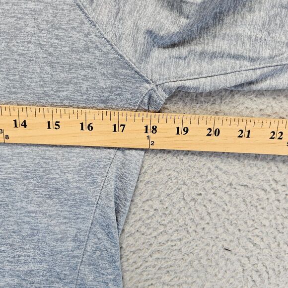 Under Armour Shirt Tops Womens Medium Gray Twisted‎ Tech 1/2 Zip Long Sleeves - Picture 8 of 10
